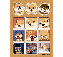 Лист стикеров «Doge»