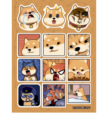 Лист стикеров «Doge»