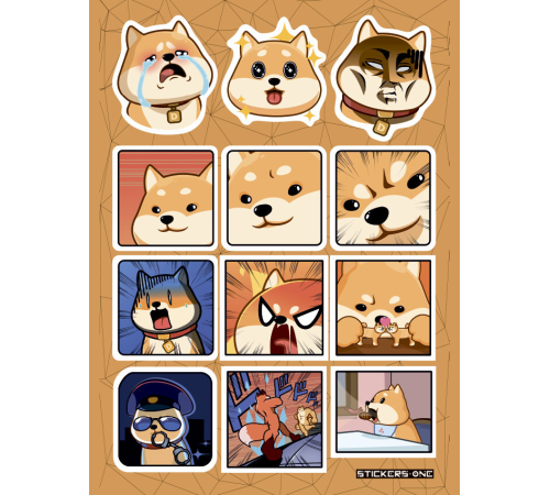 Лист стикеров «Doge»