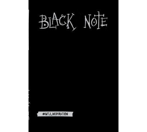 Black Note. Креативный блокнот с черными страницами (мягкая обложка)