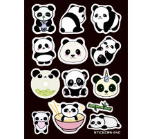 Лист стикеров « Panda»
