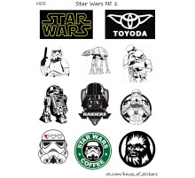 Лист стикеров HOS - Star wars №1