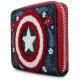 Кошелек Loungefly Marvel Captain America 80th Anniversary Floral Sheild Zip Around Wallet MVWA0157