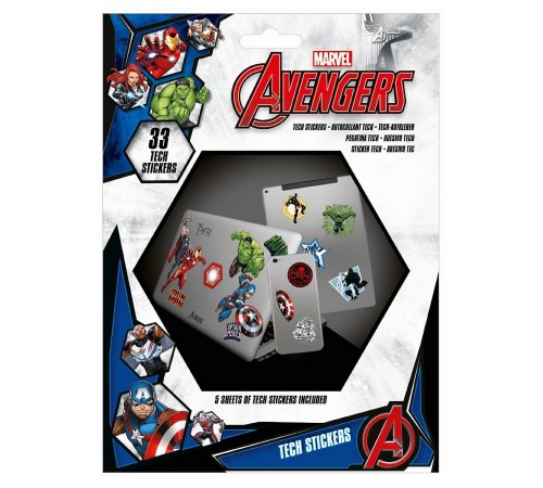 Наклейки Avengers (Heroes) Tech Sticker Pack 33шт TS7404