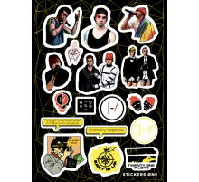 Лист стикеров «Twenty One Pilots #2»