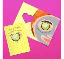 Открытка с вырубкой «Не убью тебя»