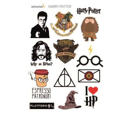 Лист стикеров Stickerlab - Harry Potter