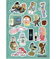 Лист стикеров «Rick and Morty #7»