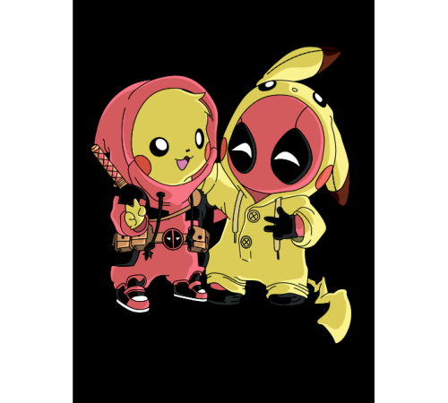 Открытка «Deadpool & Pikachu»