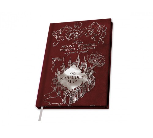 Записная книжка ABYstyle Harry Potter A5 Notebook Marauder's Map X4 ABYNOT032