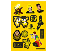 Лист стикеров «TWENTY ONE PILOTS»