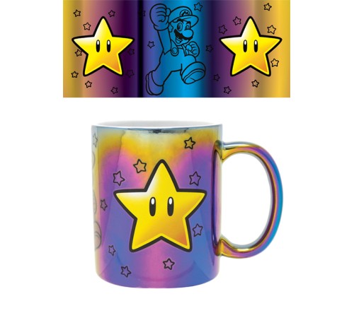 Кружка Pyramid: Nintendo: Super Mario (Star Power) Metallic Mugs FMG25308