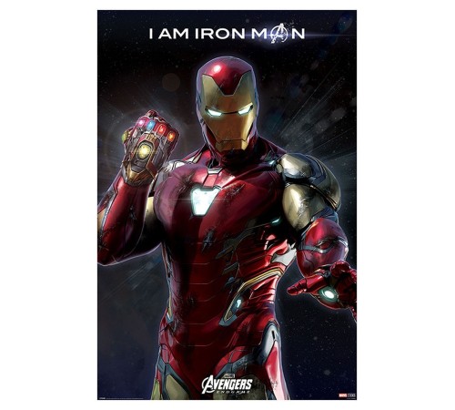 Постер Avengers: Endgame (I Am Iron Man) А1