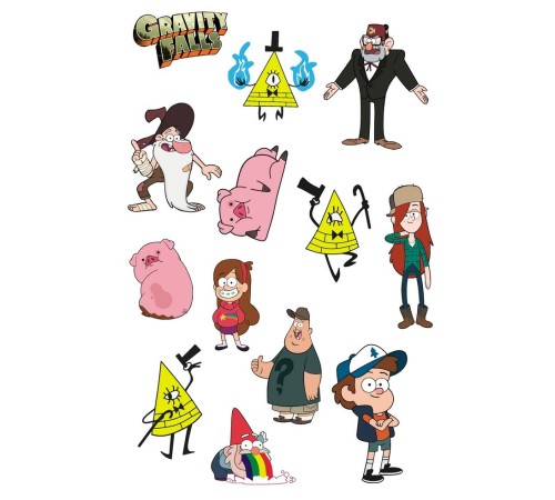 Лист стикеров Stickerlab - Gravity Falls