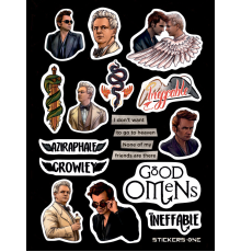 Лист стикеров «Good Omens»