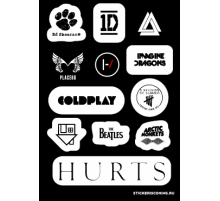 Лист стикеров «MUSIC LOGOS»