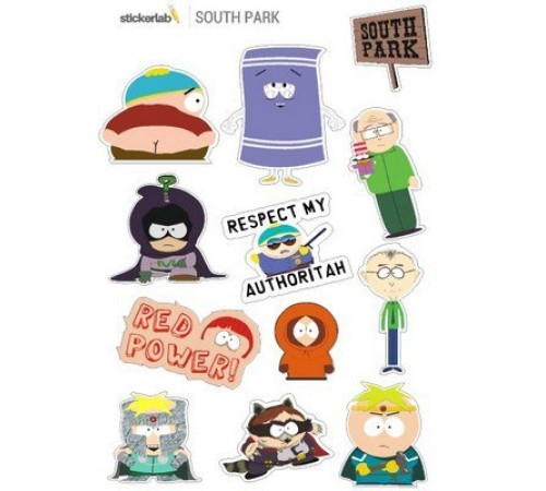 Лист стикеров Stickerlab - South Park