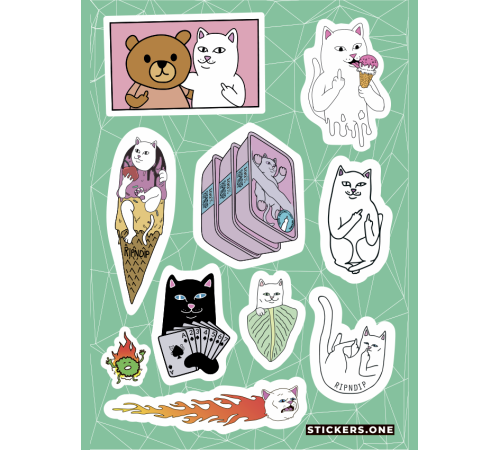 Лист стикеров «RIPNDIP»