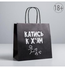 Пакет подарочный «Катись», 22 х 22 х 11 см