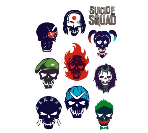 Лист стикеров Stickerlab - Suicide Squad