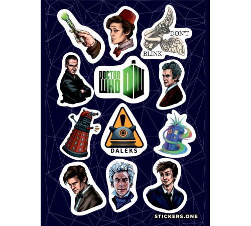 Лист стикеров Stickers-One - Doctor Who