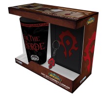 Набор подарочный World Of Warcraft Horde Бокал 400ml + Брелок + Записная книжка ABYPCK214