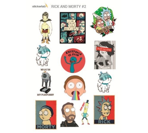 Лист стикеров Stickerlab - Rick & Morty #2