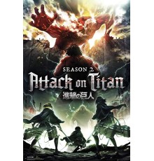 Постер ATTACK ON TITAN SEASON 2 Key Art А1 (350) FP4506