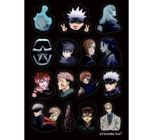 Лист стикеров «Jujutsu Kaisen»