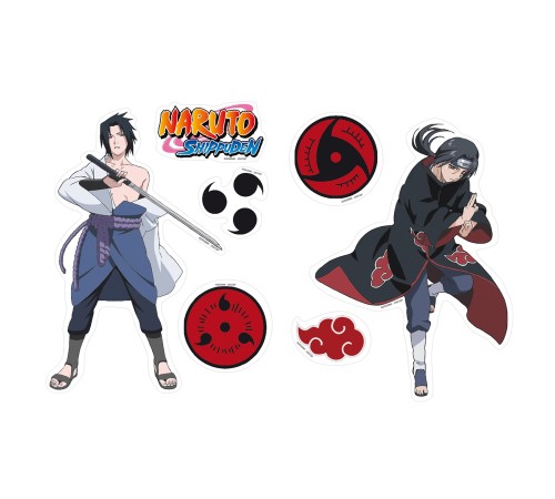 Наклейки Naruto Shippunden - Stickers - 16x11cm/ 2 Sheets - Sasuke/ Itachi X5 ABYDCO152