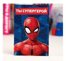 Блокнот на скрепке MARVEL «Человек-паук», 32 листа, А6