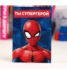 Блокнот на скрепке MARVEL «Человек-паук», 32 листа, А6