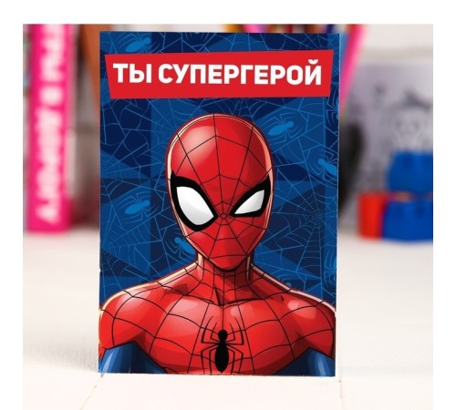 Блокнот на скрепке MARVEL «Человек-паук», 32 листа, А6