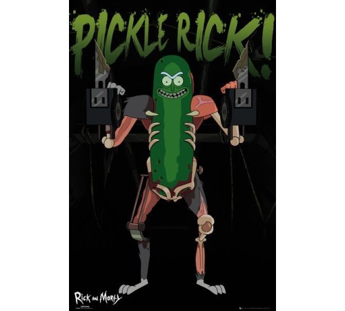 Постер Огурчик Рик (Pickle Rick) А1 № 92