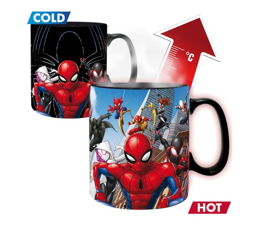 Кружка Marvel Mug Heat Change Multiverse Spider Man 460 ml x2 ABYMUG882