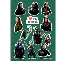 Лист стикеров «Loki»