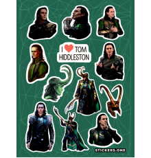 Лист стикеров «Loki»