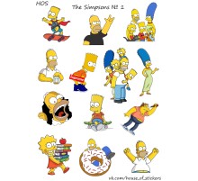 Лист стикеров HOS - The Simpsons 1