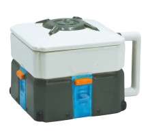 Кружка 3D с крышкой Overwatch Lootbox 500 ml ABYMUG678