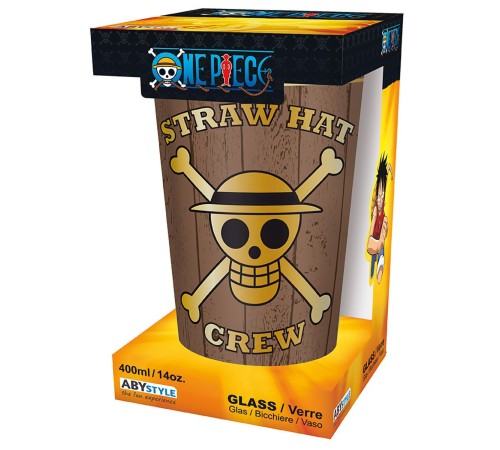 Бокал стеклянный One Piece Verre XXL Skulls Mate 400 мл ABYVER165