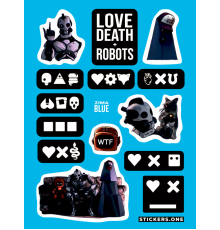 Лист стикеров «Love Death + Robots»