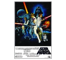 Постер для интерьера на стену (30х40 см). Кино Звездные Войны (Star Wars)