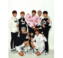 Тетрадь в клетку 48 листов (BTS I love you)