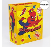 Пакет подарочный Marvel «Поздравляю!», Человек-паук Пакет подарочный Marvel «Поздравляю!», Человек-паук