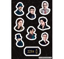 Лист стикеров «SHERLOCK»