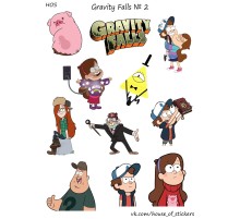 Лист стикеров HOS - Gravity Falls 2