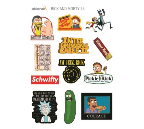 Лист стикеров Stickerlab - Rick & Morty #4