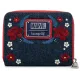 Кошелек Loungefly Marvel Captain America 80th Anniversary Floral Sheild Zip Around Wallet MVWA0157