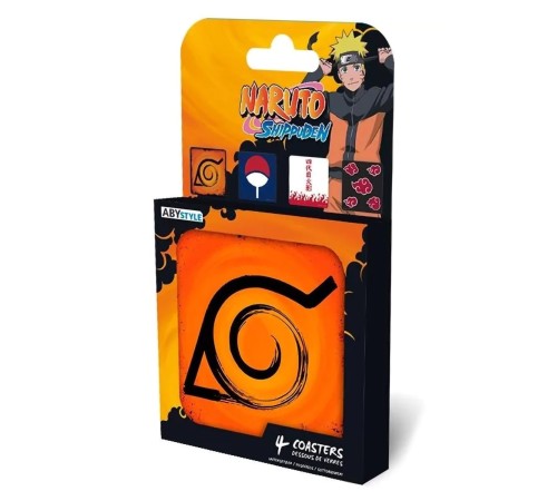 Подставки под напитки Naruto Shippunden Emblem 4шт. ABYCOS007