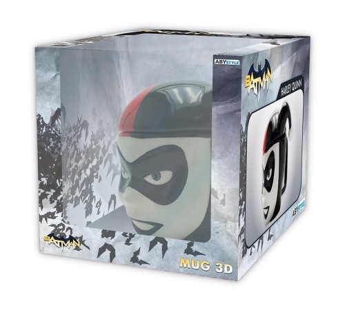 Кружка 3D с крышкой DC Comics Harley Quinn 300ml ABYMUG419